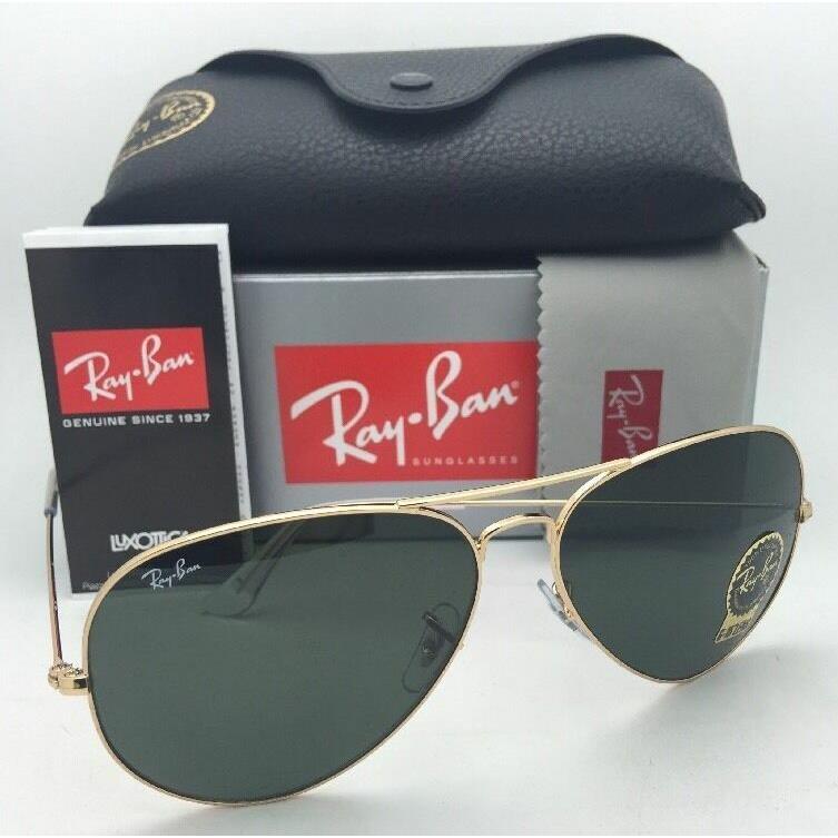 Ray-ban Sunglasses Large Metal II Aviator RB 3026 L2846 62-14 Gold Frames w/ G15