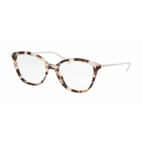 Prada PR 11VV UAO1O1 Opal Brown Square Cat Eye Women`s 53 mm Eyeglasses