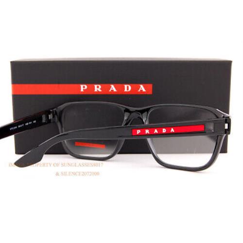 Prada Sport Linea Rossa Eyeglass Frames PS 04NV 1AB Black For Men