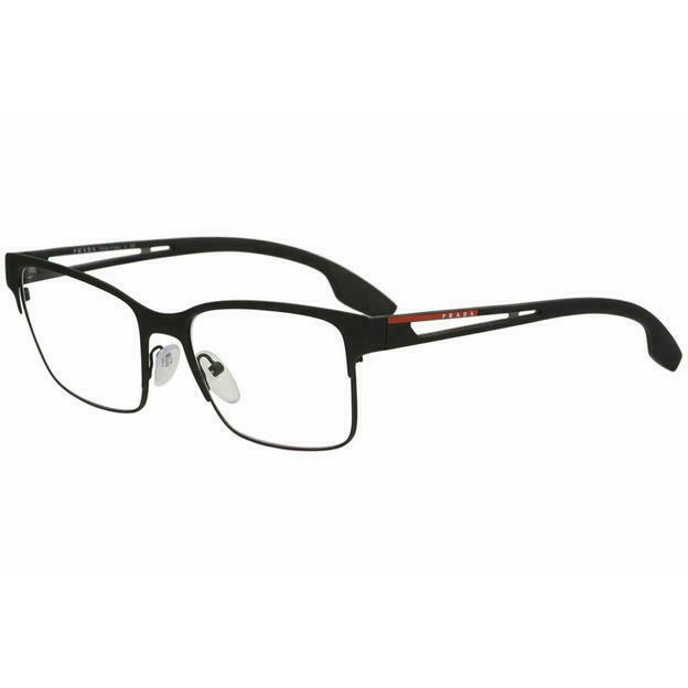 Prada Sport Vps 55I DG0-1O1 Black Rubber Eyeglasses 55-18 ...