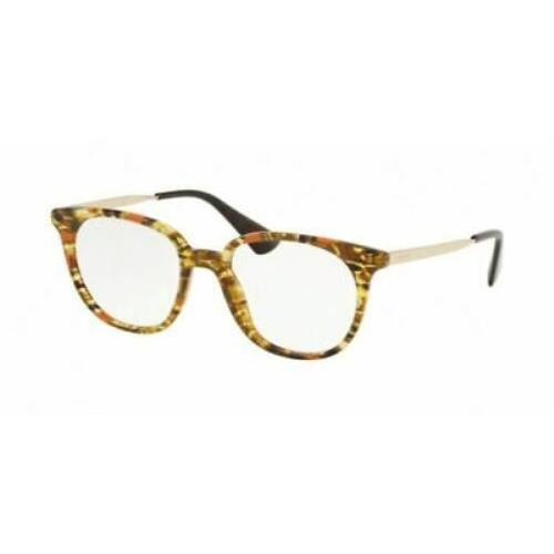 Prada Eyewear PR13UV KJN1O1 50 Catwalk-KJN1O150 Striped Brown / Orange