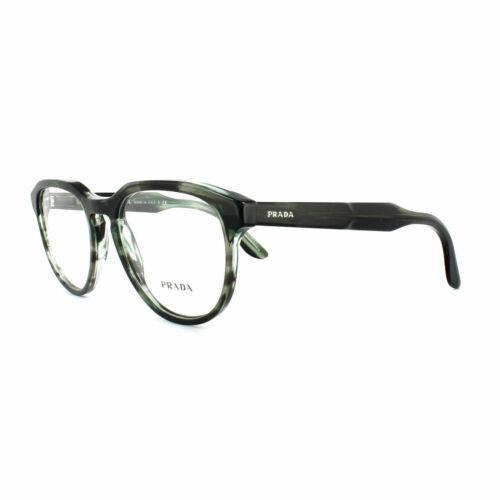 Prada Glasses Frames PR18SV UEP1O1 Striped Grey Green Mens 51mm - Prada  eyeglasses - 8053672495294 | Fash Brands