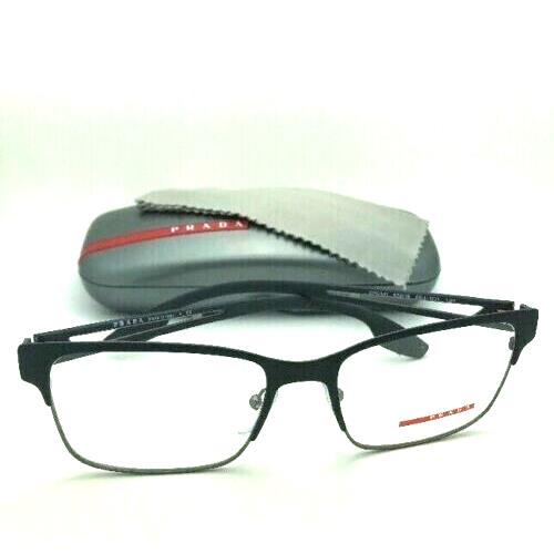 Prada Sport Vps 55I DGO-1O1 Matte Black Rubber Eyeglasses 55-18 - Frame: MATTE BLACK RUBBER