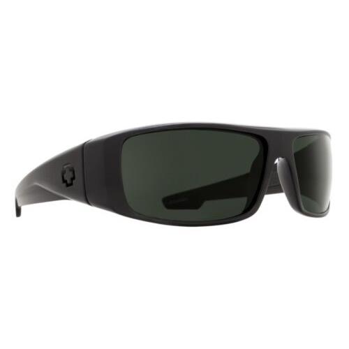 Spy Optic Logan Sunglasses - Matte Black Ansi RX / Hd+ Gray Green