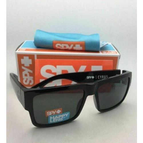 Spy Optic Sunglasses Cyrus Shiny Black Frames with Hdplus Grey-green Lenses