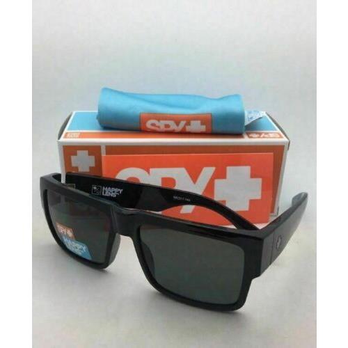 SPY Optics sunglasses CYRUS - Shiny Black Frame, Happy Grey Green Lens
