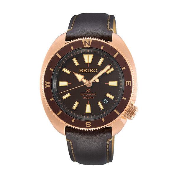 Seiko Prospex Automatic Brown Dial Men`s 42.4mm Analog Watch SRPG18 - Brown, Dial: Brown, Band: Brown