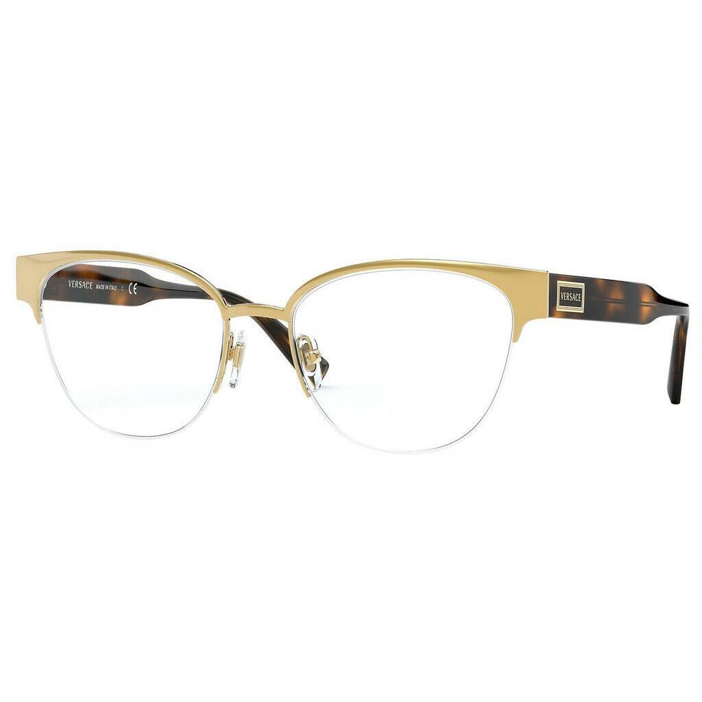 Versace Eyeglasses 1265 1460 Gold Frames 53mm Rx-able ST