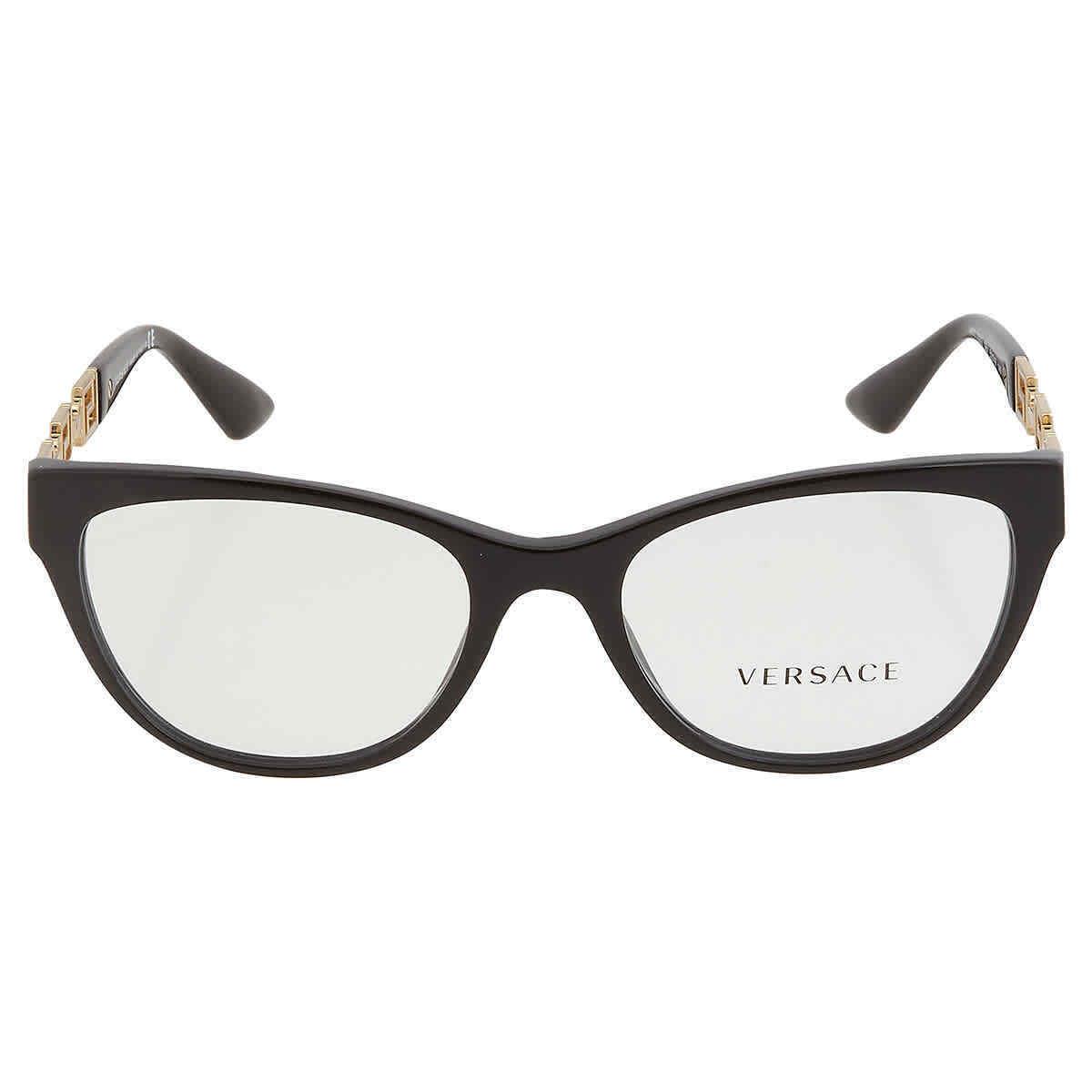 Versace Clear Demo Cat Eye Ladies Eyeglasses VE3292 GB1 52 VE3292 GB1 52