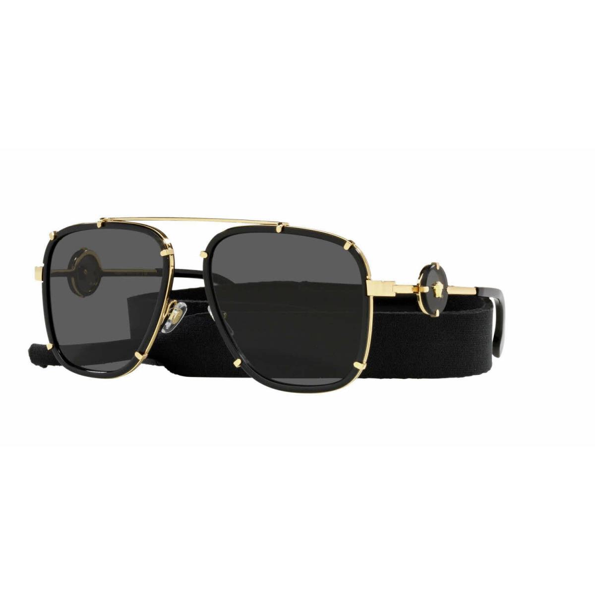 Versace Sunglasses VE2233 143887 60mm Black / Dark Grey Lens