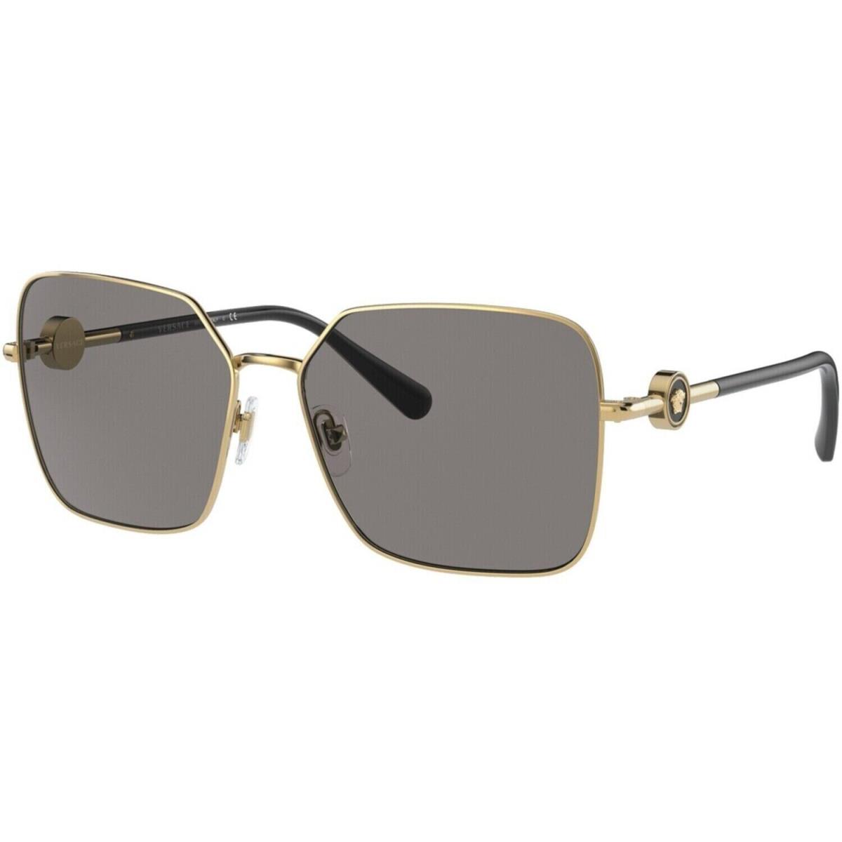 Versace VE2227-100287 59 VE2227 Sunglasses Gold Frame Grey Lens