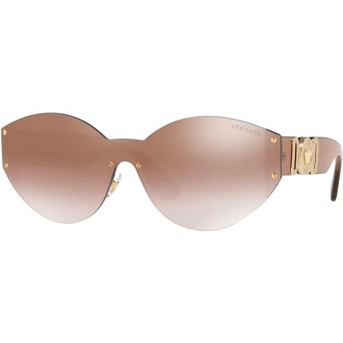 Versace Sunglasses VE2224 5340-6K 46mm Pale Gold / Violet Gradient Mirror Lens