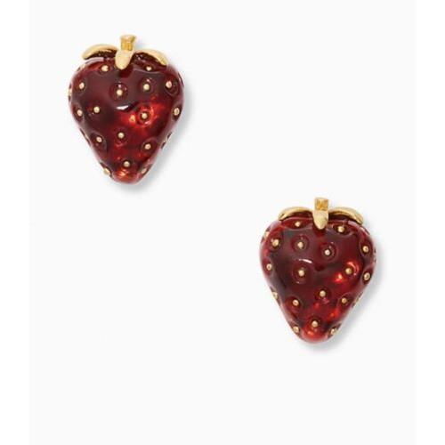 Kate Spade New York Picnic Perfect Strawberry Resin Stud Earrings S107