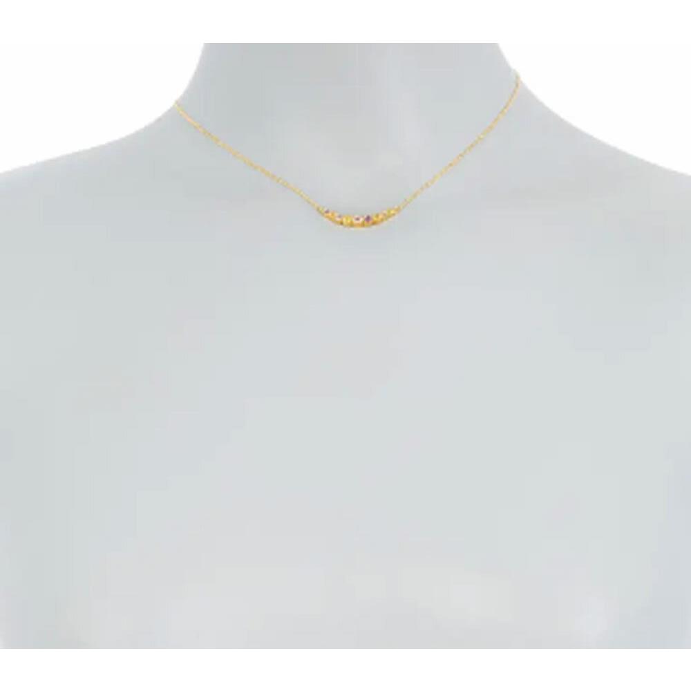 Kate Spade New York Multicolor cz Curved Bar Necklace - Kate Spade jewelry  - 098686742659 | Fash Brands
