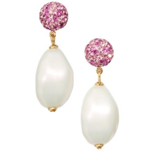 Kate Spade Pink Fireball Pearl Power Earrings JK16