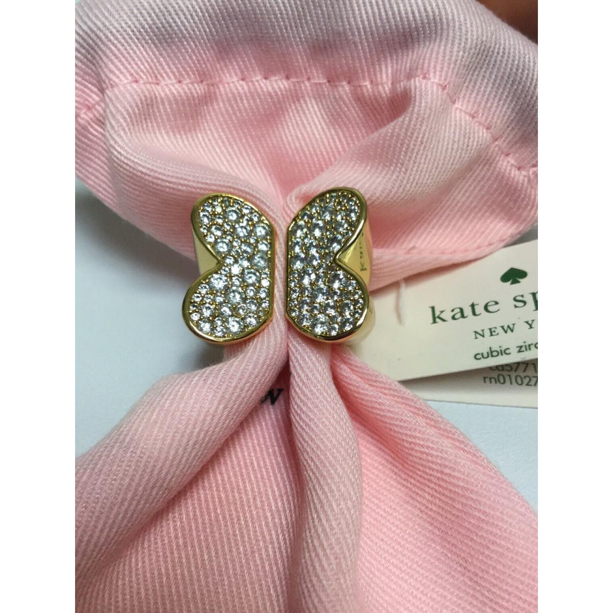 Kate Spade New York in a Flutter Pave Butterfly Ring Size 8 w/ KS Dust Bag