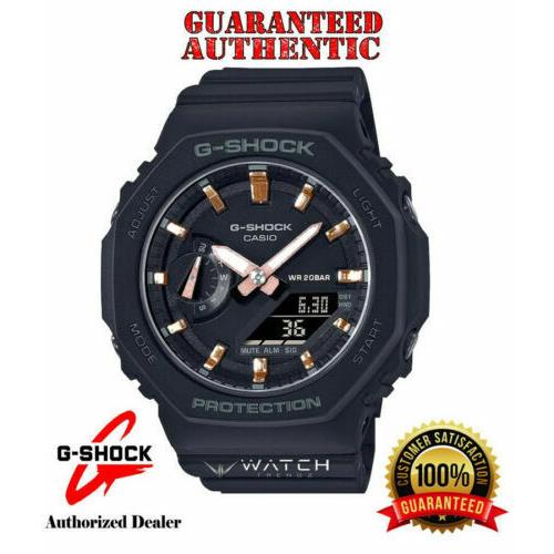 Casio G-shock GMAS2100-1A Slim Lightweight Compact Octagonal Bezel Black Watch