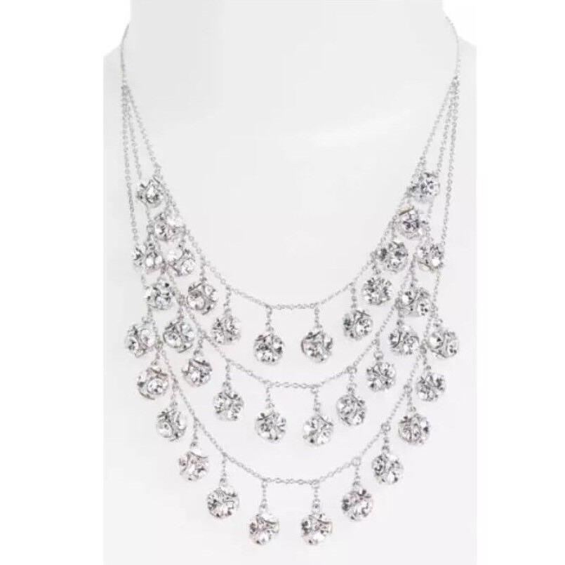 Kate Spade Mini Fringe Bib Silver Women`s Necklace J1272