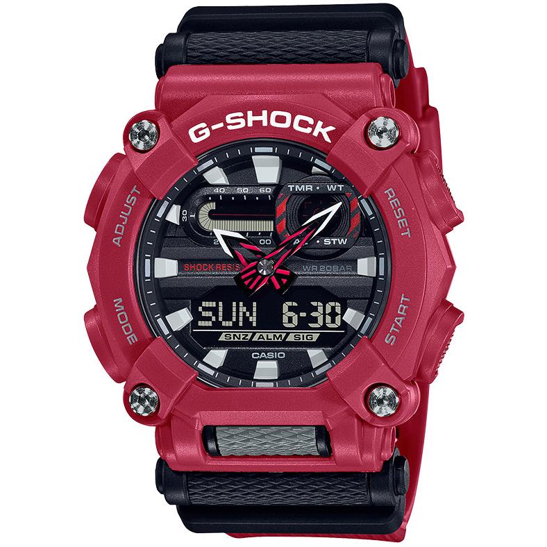 Casio Men`s G-shock Analog-digital Resin Red Resin Strap Watch GA900-4A