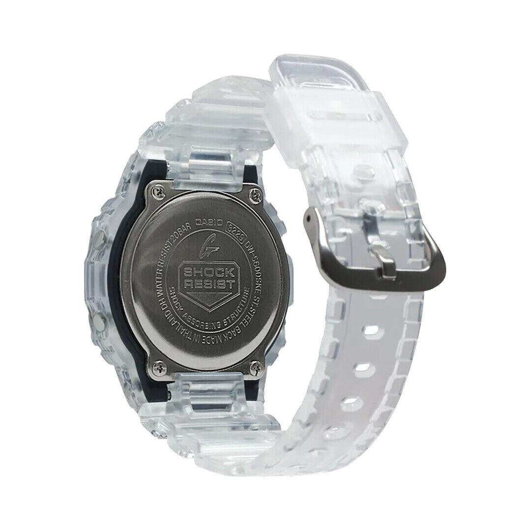 G-shock Casio DW5600SKE-7 Clear Men`s Sport Digital Analog Rubberized Watch