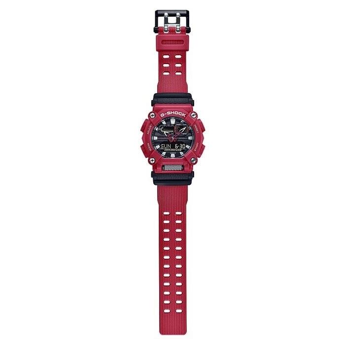 Casio G-shock GA900-4A Ana-digi GA-900 Series Red Rubber Quartz Watch