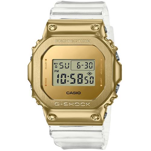 Casio G-shock Men`s Limited Edition Gold IP Transparent Watch GM5600SG-9