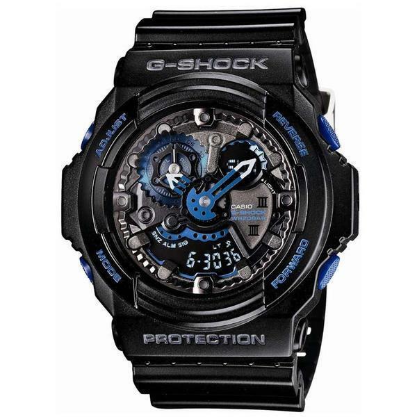 Casio G-shock GA-303B-1A Black Blue 30th Anniversary Limited Edition Watch