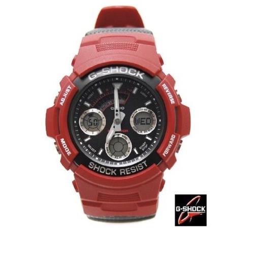Casio G-shock AW591 AW591RL-4A Red Black Men Sports Watch Retail