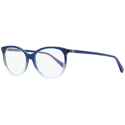 Gucci Oval Eyeglasses GG0550O 004 Blue Gradient 51mm 550
