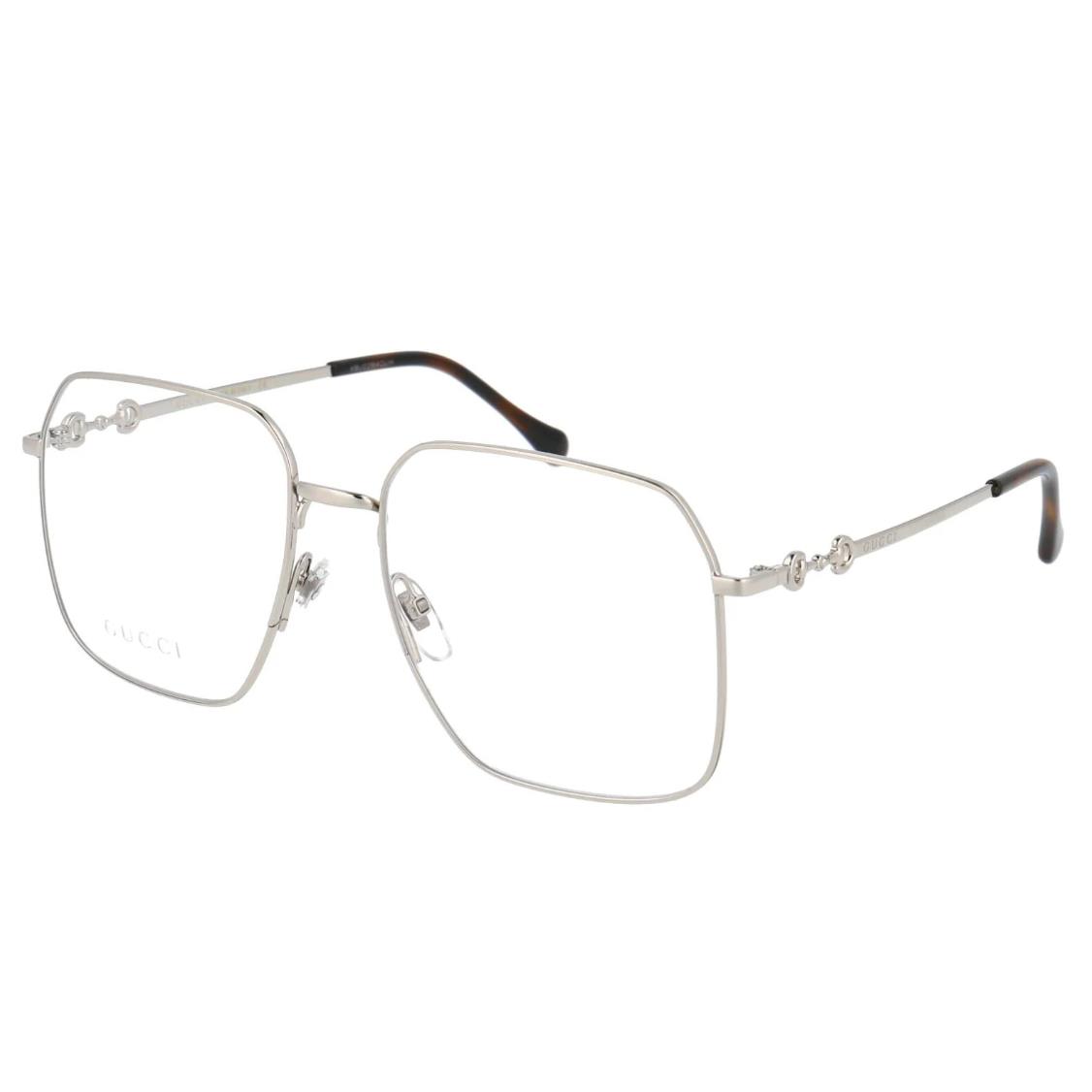 Gucci Women`s Optical Silver Black Eyeglasses