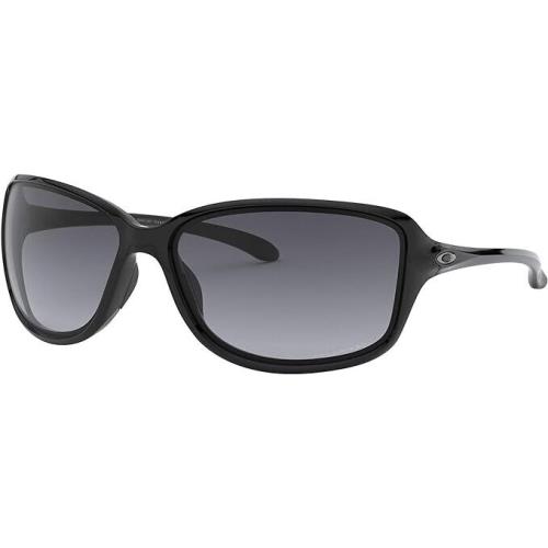 Oakley Women`s Oo9301 Cohort Rectangular Sunglasses - Frame: Black, Lens: Gray