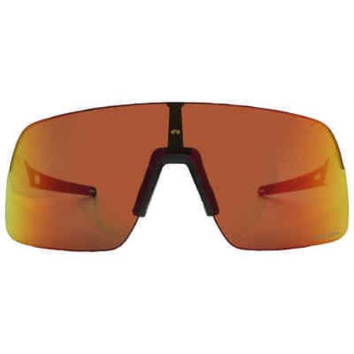 Oakley Sutro Lite Prizm Ruby Rectangular Men`s Sunglasses OO9463 946318 39 - Frame: White, Lens: Red