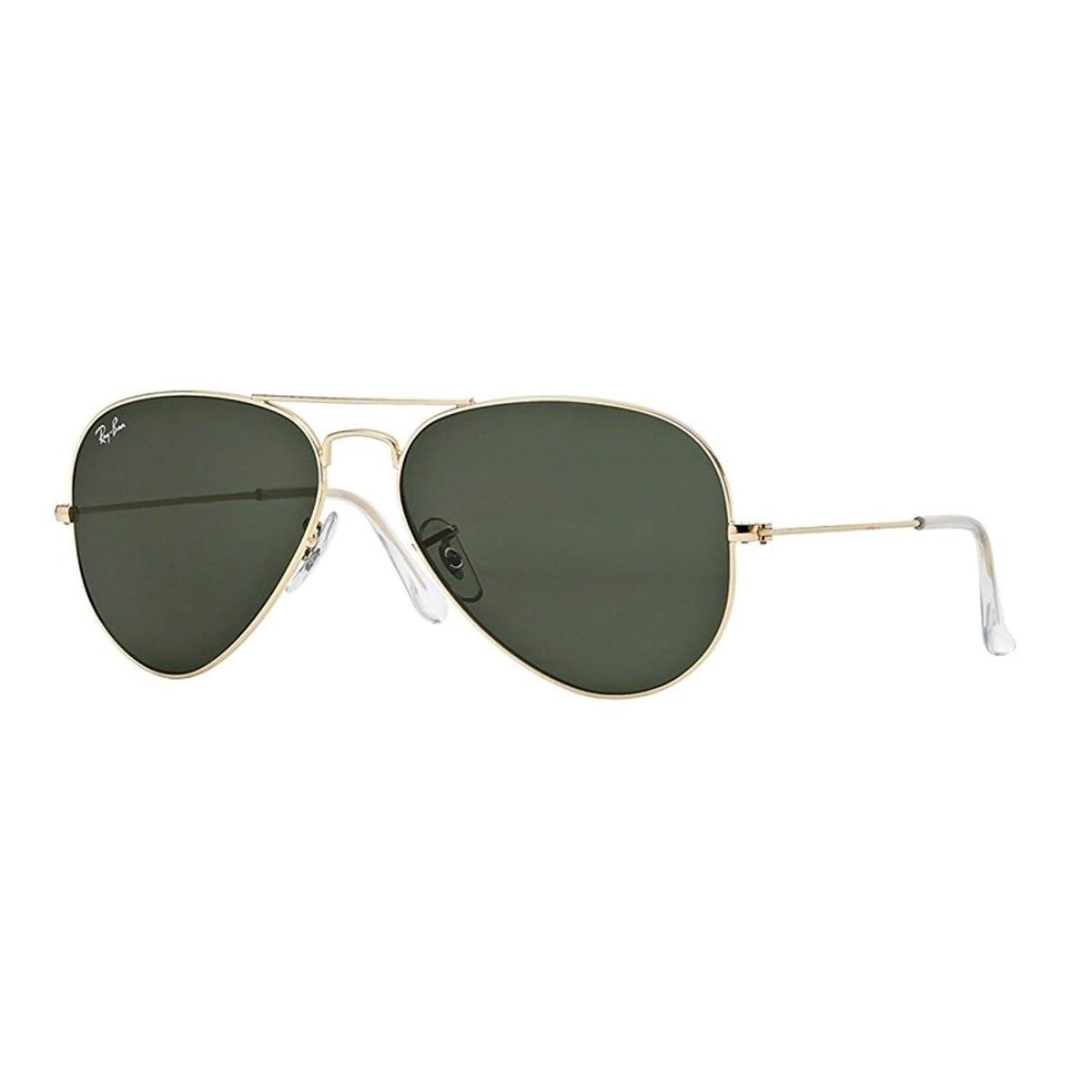 Ray Ban Sunglasses Classic Aviator RB 3025 W3341 58mm Gold w/G-15 Green