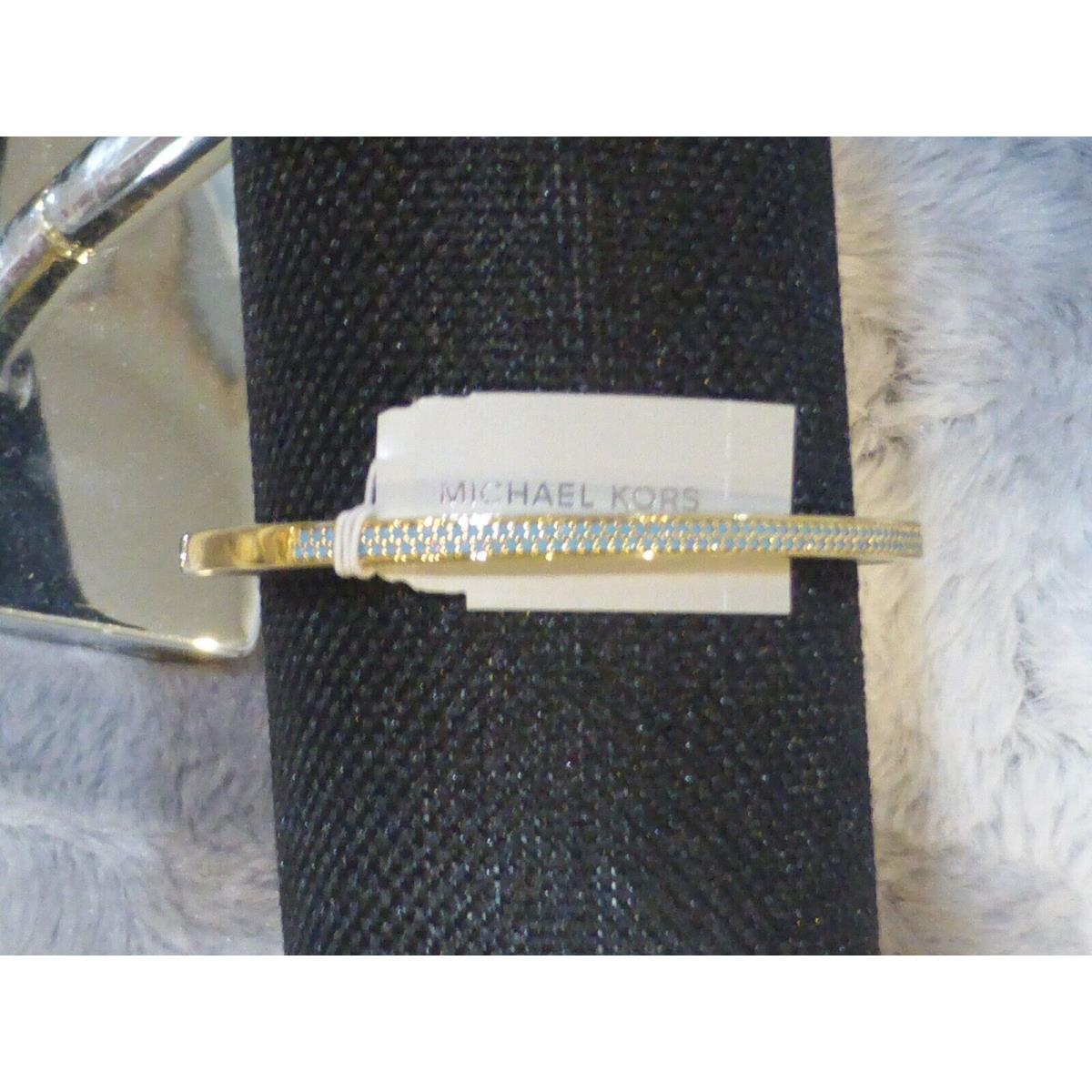 Michael Kors Paved Gold Tone Open Cuff Bracelet MKC1115AS