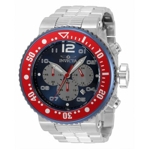 Invicta Men`s Pro Diver Quartz Chronograph 500m Stainless Steel Watch 36590