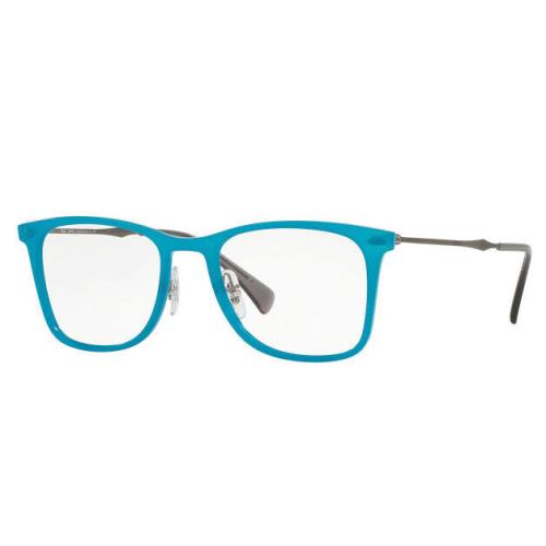 Ray-ban Blue Crystal Square Acetate 49MM Unisex Eyeglasses RX7086 5640