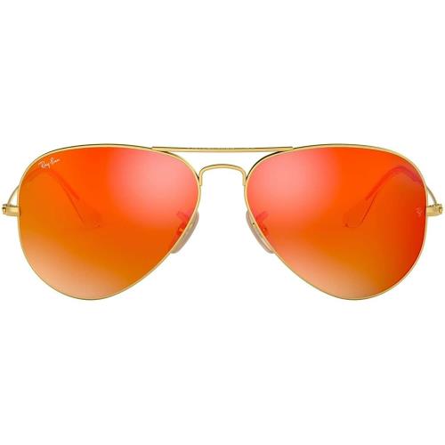 Ray-ban RB 3025 112/69 55mm Metal Aviator Gold / Brown Orange Mirror