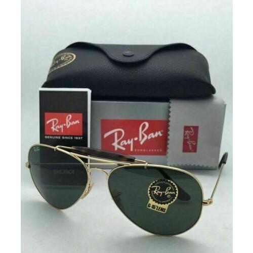 Ray-Ban sunglasses  - Gold / Havana Frame, G-15 Crystal Green Lens 8