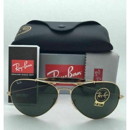 Ray-Ban sunglasses  - Gold / Havana Frame, G-15 Crystal Green Lens 9