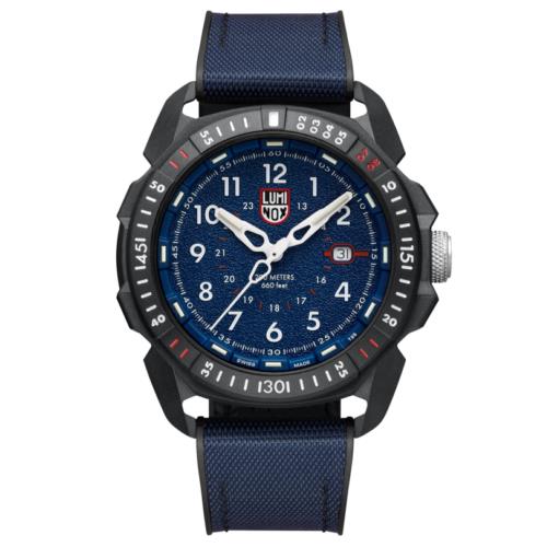 Luminox Men`s Blue Dial Ice-sar Arctic Rubber Strap Watch XL.1003.ICE 1003.ICE