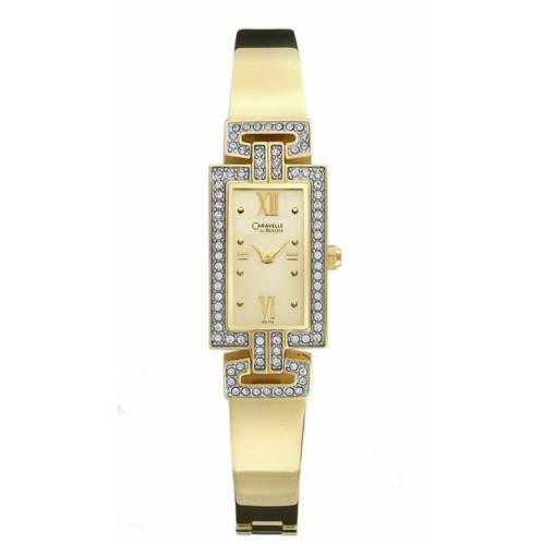 Caravelle by Bulova 45L102 Women`s Gold Tone Bangle Watch