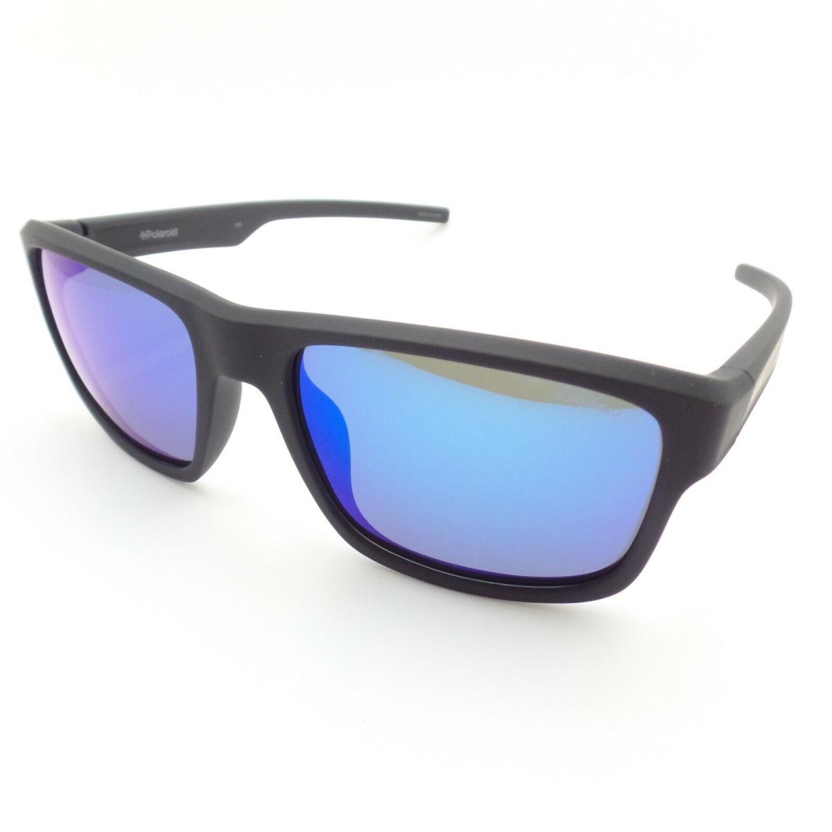 Polaroid Brand Pld 3018 DL5JY Matte Black Blue Mirror Polarized Sunglasses