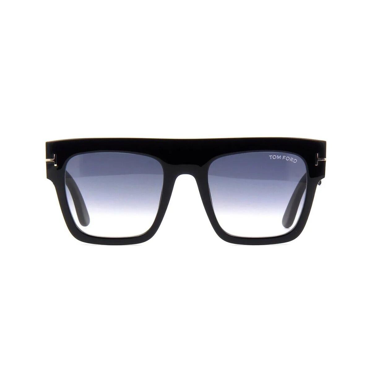 Tom Ford Renee FT 0847 Shiny Black/grey Shaded 01B Sunglasses