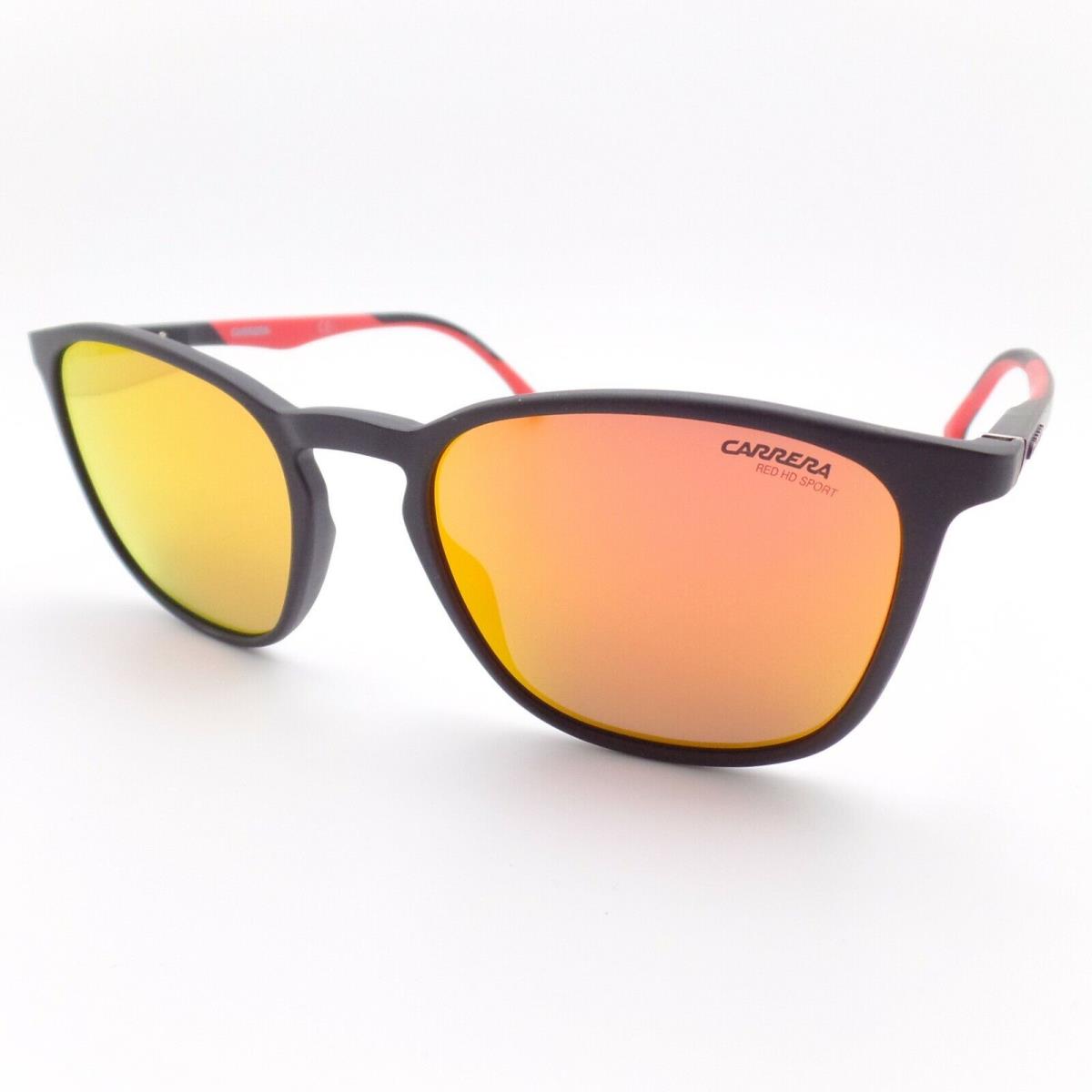 Carrera 8041 0ITW3 Matte Black Orange Red Mirror Sunglasses