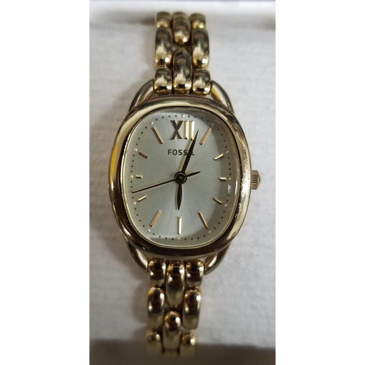 Fossil Women`s Sculptor Gold-tone Stainless Steel Watch ES3600