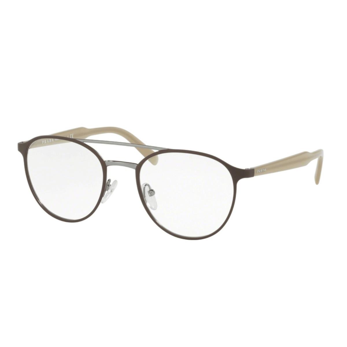 Prada Phantos Matte Brown LAH1O1 Metal Frame Men`s Eyewear 0PR 60TV