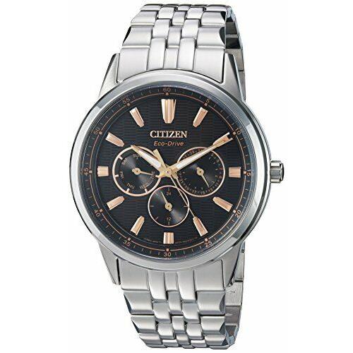 Citizen BU2070-55E Men`s Corso Eco-drive 44mm Black Dial Day-date Watch