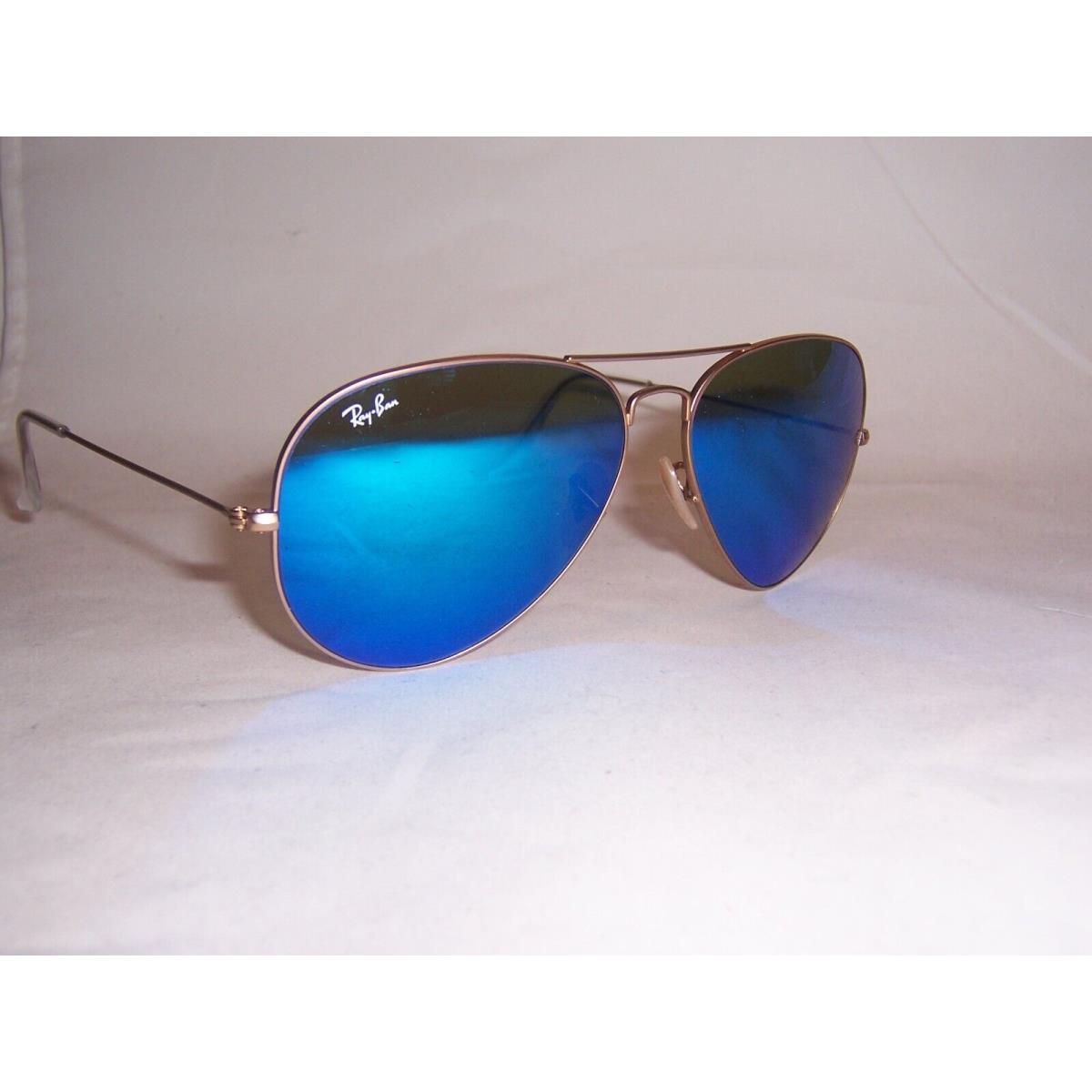 Ray Ban Aviator Sunglasses 3025 112/17 Gold/blue Mirror 62MM