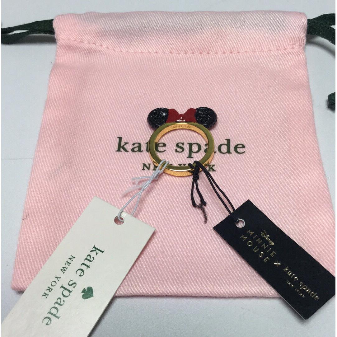 Kate Spade New York Disney x Minnie Mouse Ring Size 6 w/ KS Dust Bag New