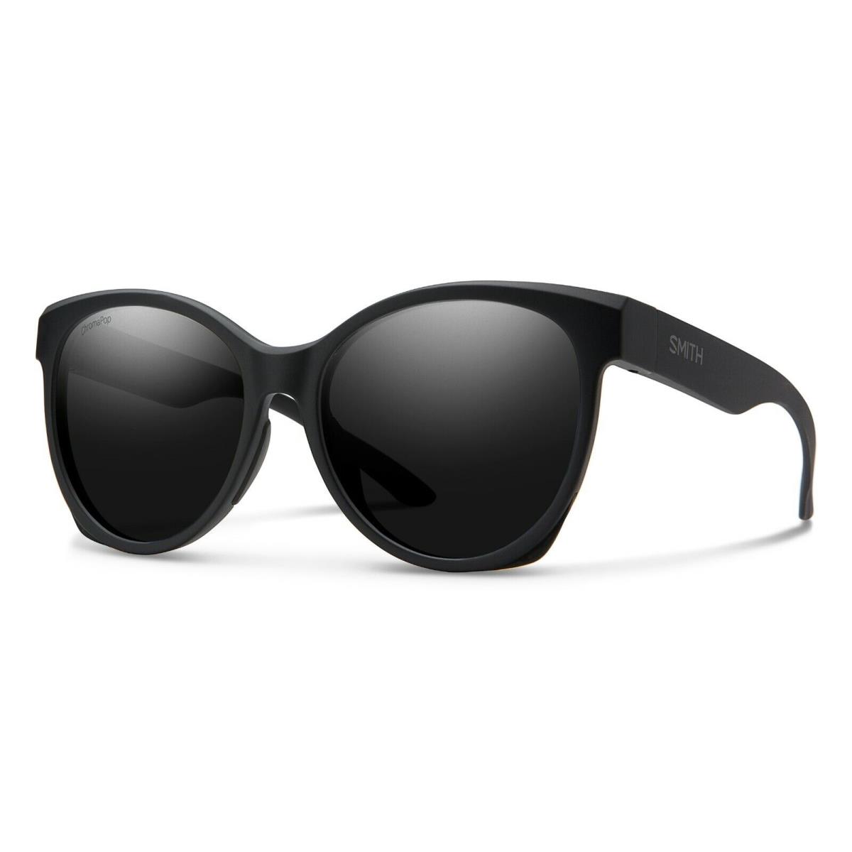 Smith Optics Women`s Fairground Sunglasses Chromapop Matte Black Polar Black